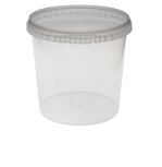 Plastic bakjes rond 1500ml