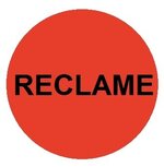 Reclame sticker rond