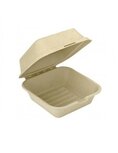 Hamburgerbox suikerriet 150x150x84mm