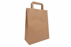 PALLET Papieren draagtas bruin 22x10x28 cm