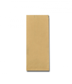 Papieren FSC® snackzak 10+6x21cm nr.23 (1½ ons) bruin