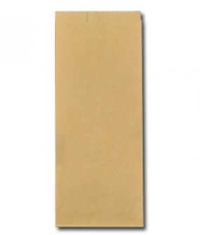 Papieren FSC® snackzak 13+8,5x32cm nr.27 (1 pond) bruin