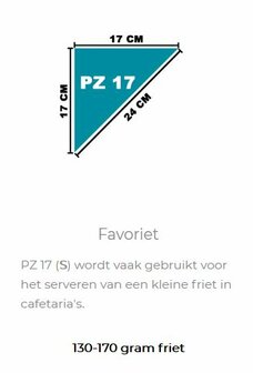 Papieren FSC&reg; friet puntzak K17 bruin