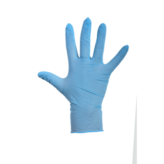 Handschoenen LATEX blauw ongepoederd