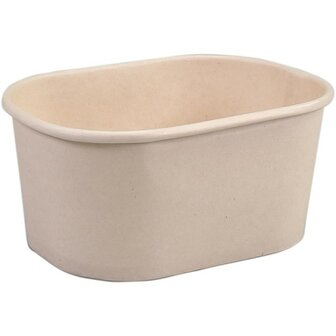 BAMBOE PAPIER saladebakje 250ml 108x81mm
