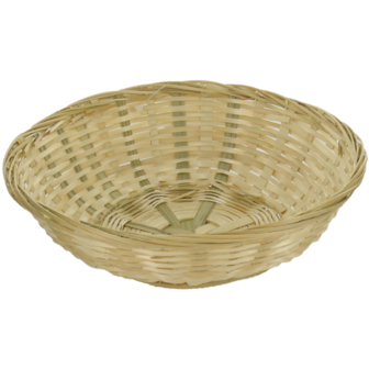 Rietenmandjes rond Ø22cm hoogte 6cm