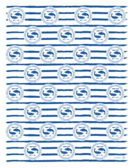 Haring vellen, edelpack &quot;BLUE VIS&quot; 32x40cm