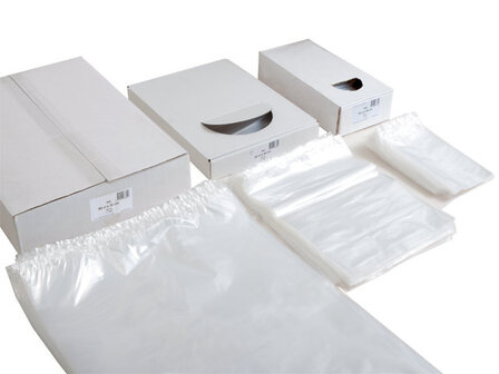 Plastic zakken 45x70 cm vlak LDPE 