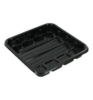 Vleesschaaltjes zwart KS 60 laag hard plastic