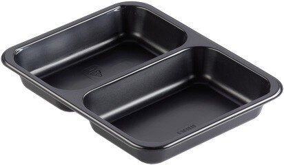 Menu bakjes diep met 2 vakken 227x178x40mm