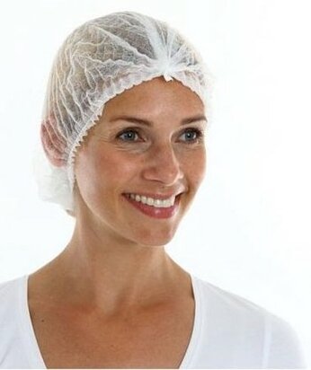 Haarnetten wit non woven wegwerp