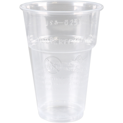 Bierglas plastic 250 cc PP
