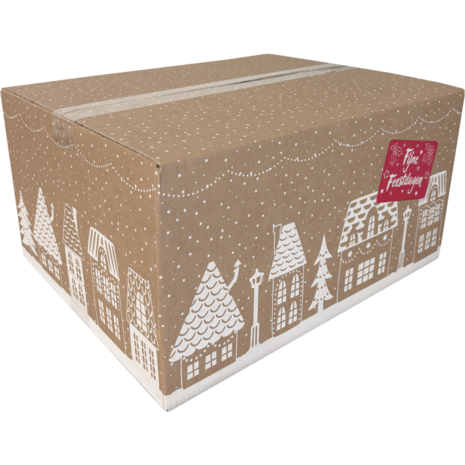 kerstdoos huisjes D