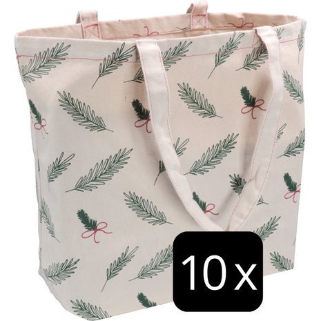 kerst shopper canvas